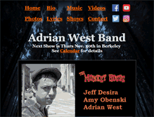 Tablet Screenshot of adrianwest.com